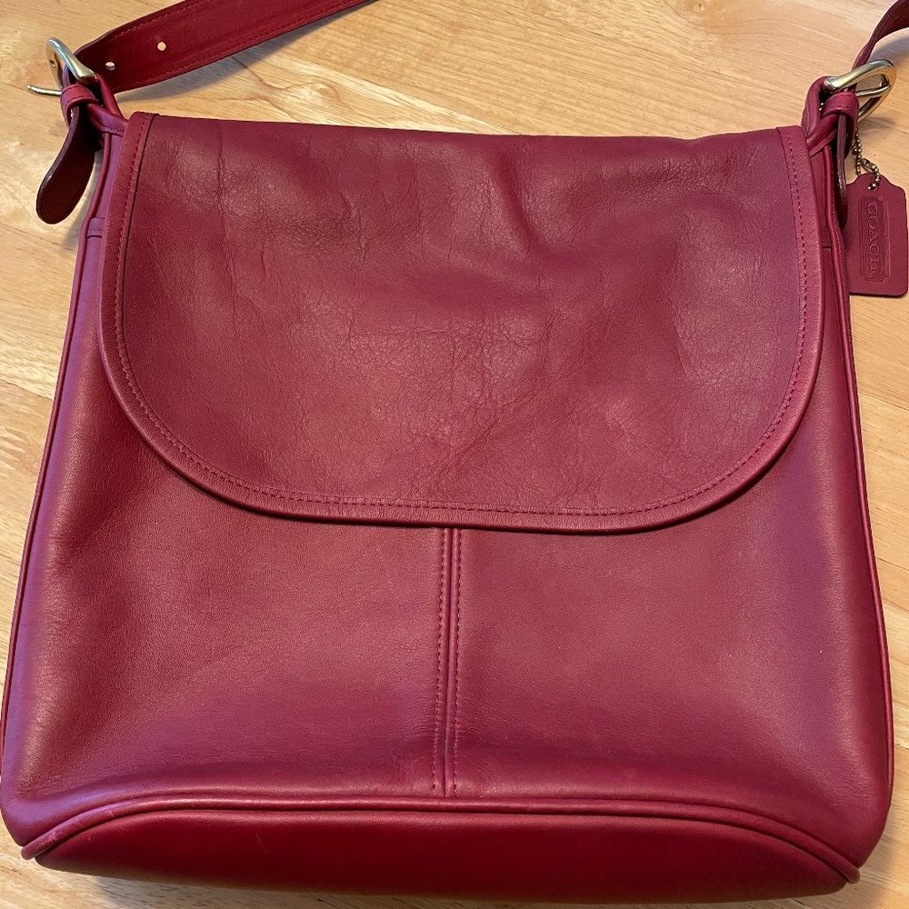 Vintage Coach Whitney bag 4115, red leather